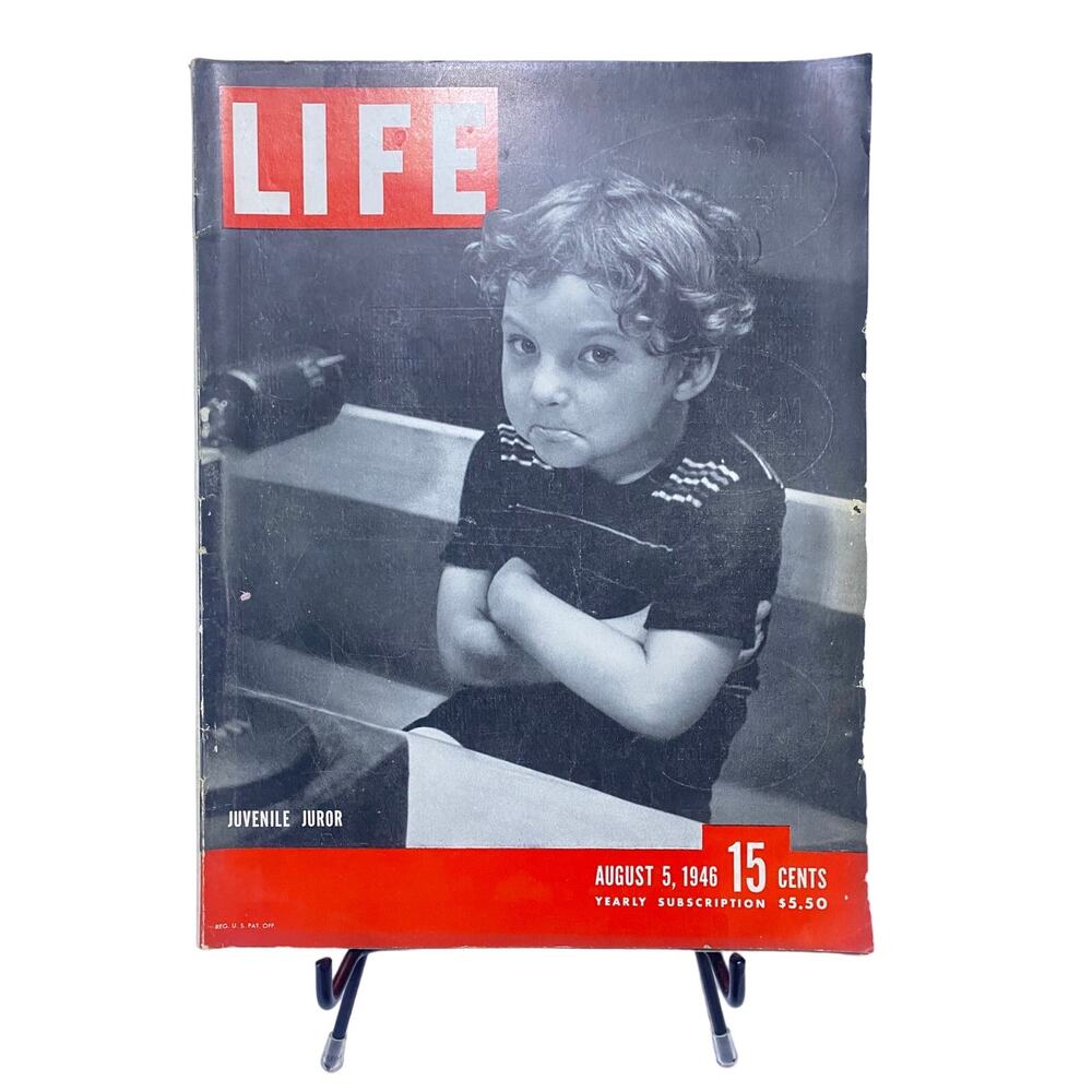 LIFE Magazine August 5 1946 Juvenile Juror Cover Vintage 1940s Collectible